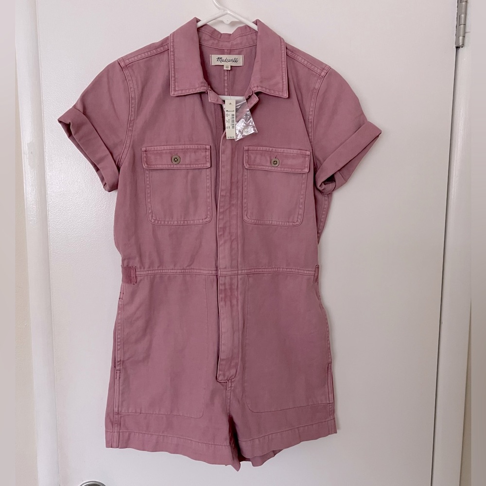 NWT pink Madewell Jumpsuit